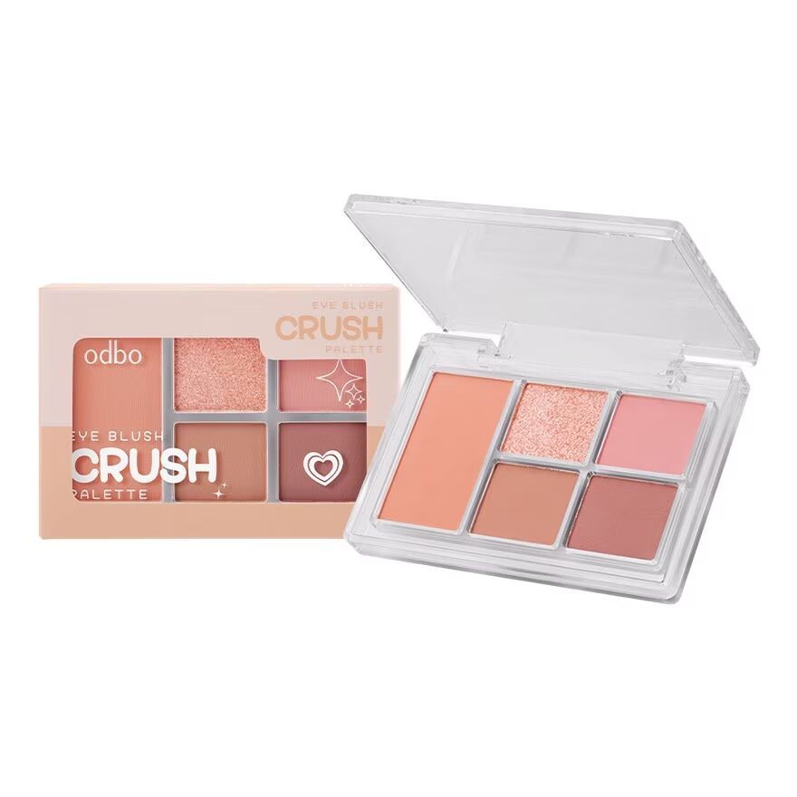 

ODBO Палитра румян Odbo Eye Blush Crush, 6 г. 01 Тайский чай с апельсином, Thai Tea Orange