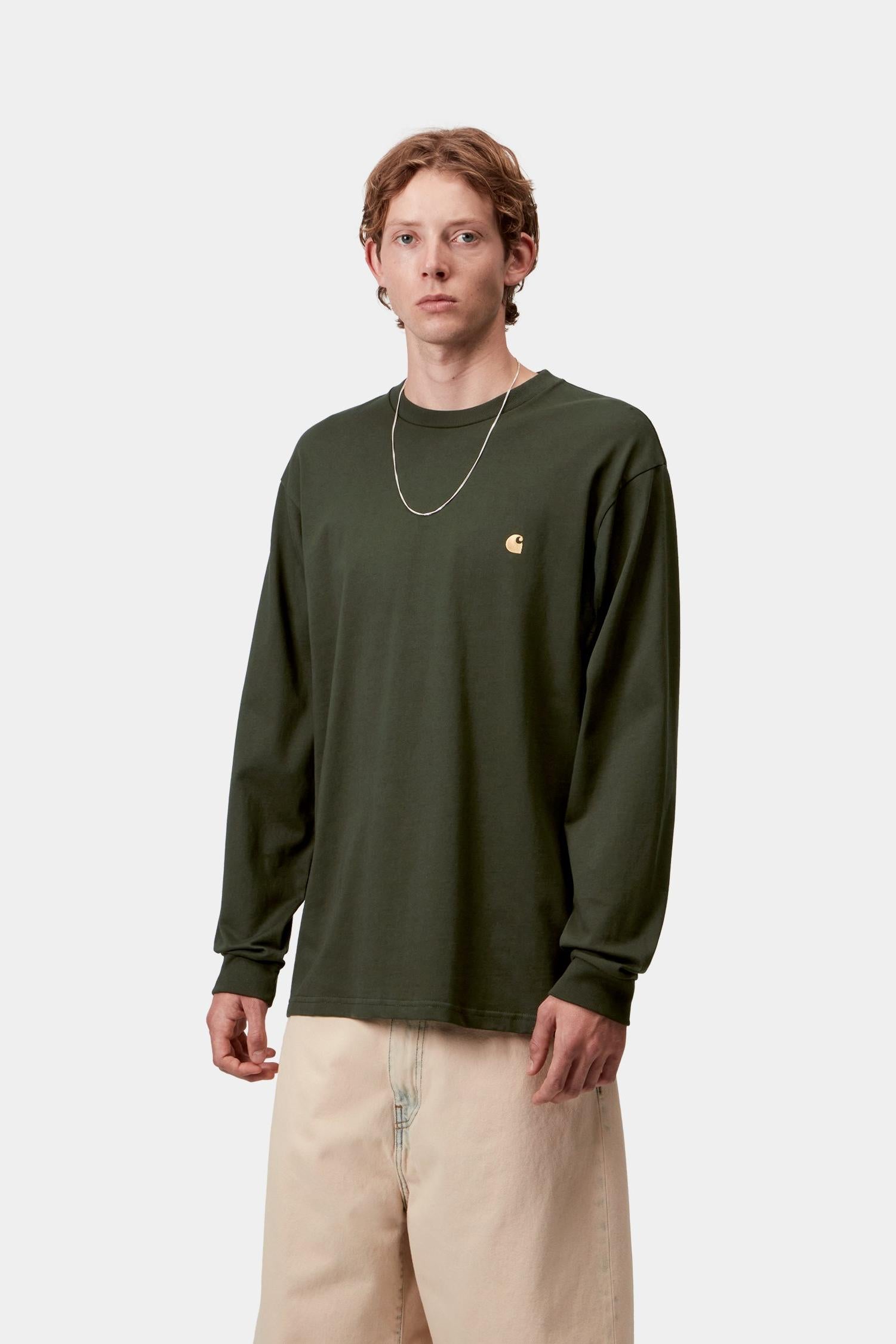 

Лонгслив Chase Carhartt, зеленый