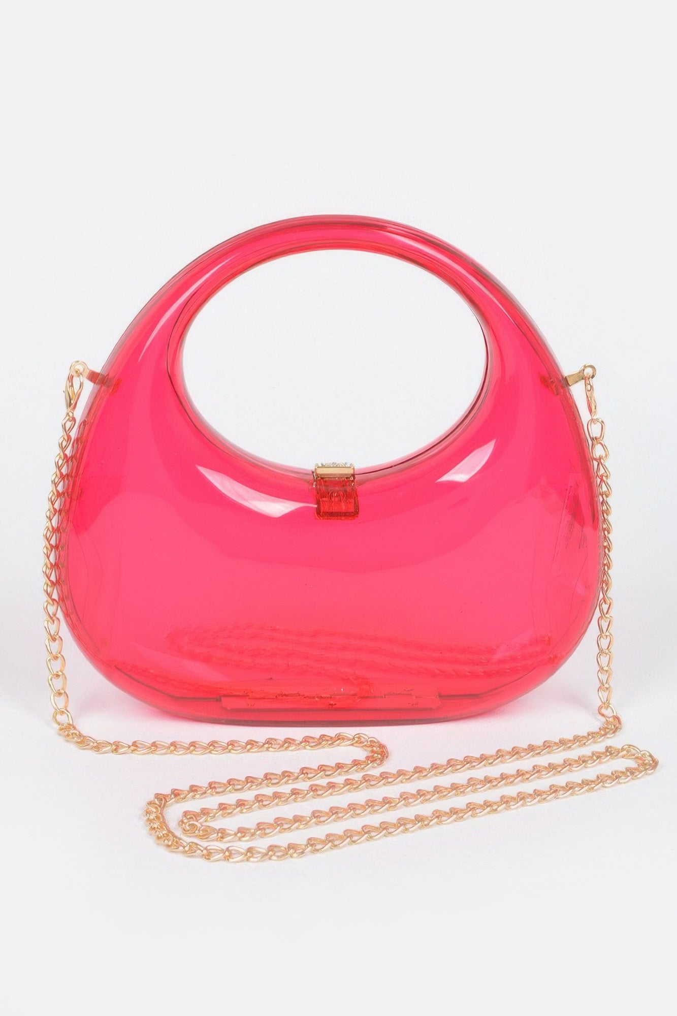 

Прозрачный акриловый клатч FASHNZFAB, Fuschia