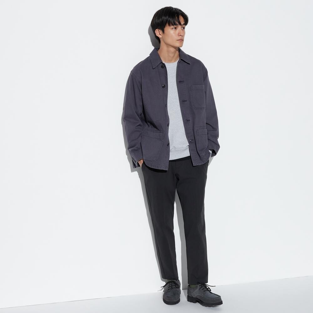Джинсовая куртка Uniqlo, серый — фото 2