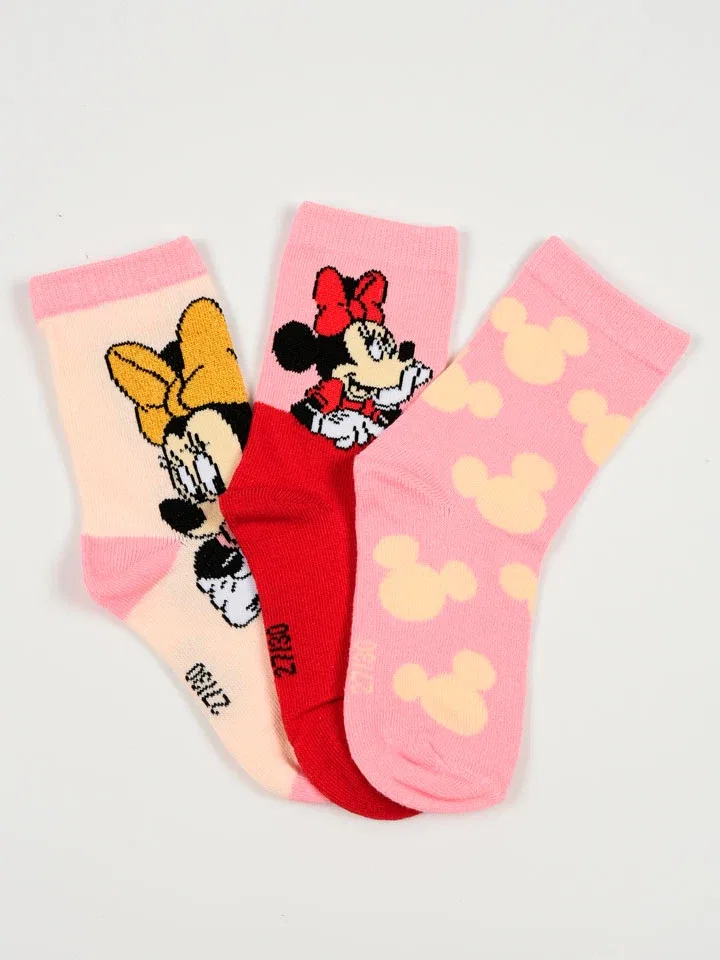 Носки Minnie, розовый/красный, Disney Minnie Mouse — фото 2