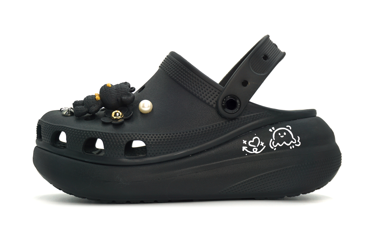 

Crocs Кроссовки Crush Clog унисекс черные, цвет Black