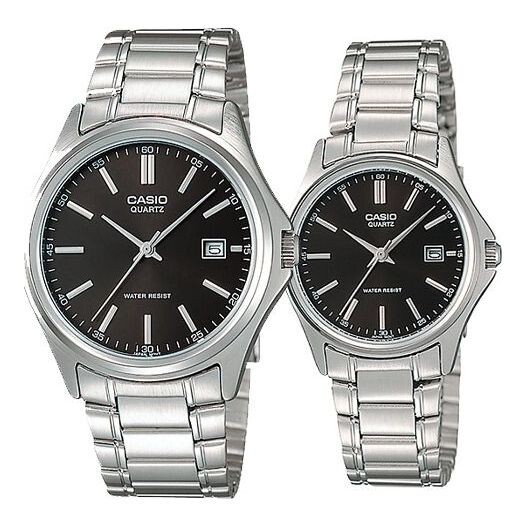 

Часы CASIO ENTICER&VINTAGE Series Simplistic Casual Fashion Stainless Steel Couple Black Analog, черный