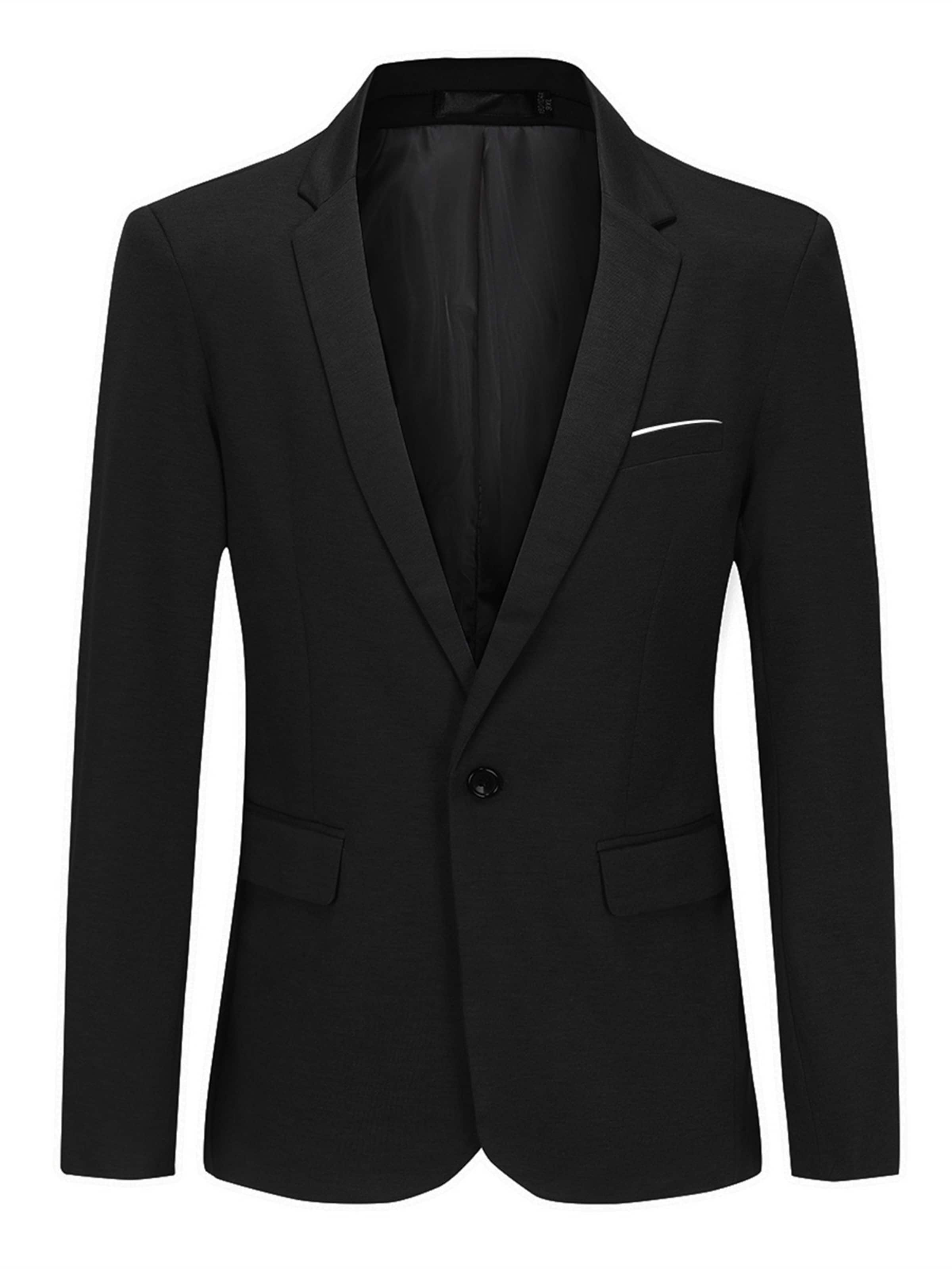 

Youthup Приталенный пиджак Slim fit в черном цвете