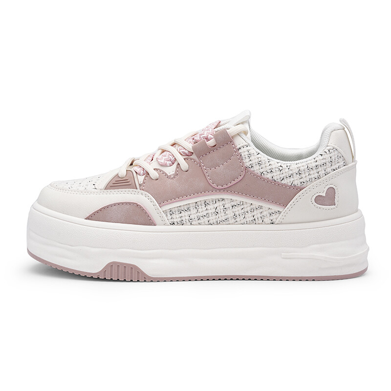 

Кроссовки WARRIOR Skateboarding Shoes Women's Low-top Beige, розовый