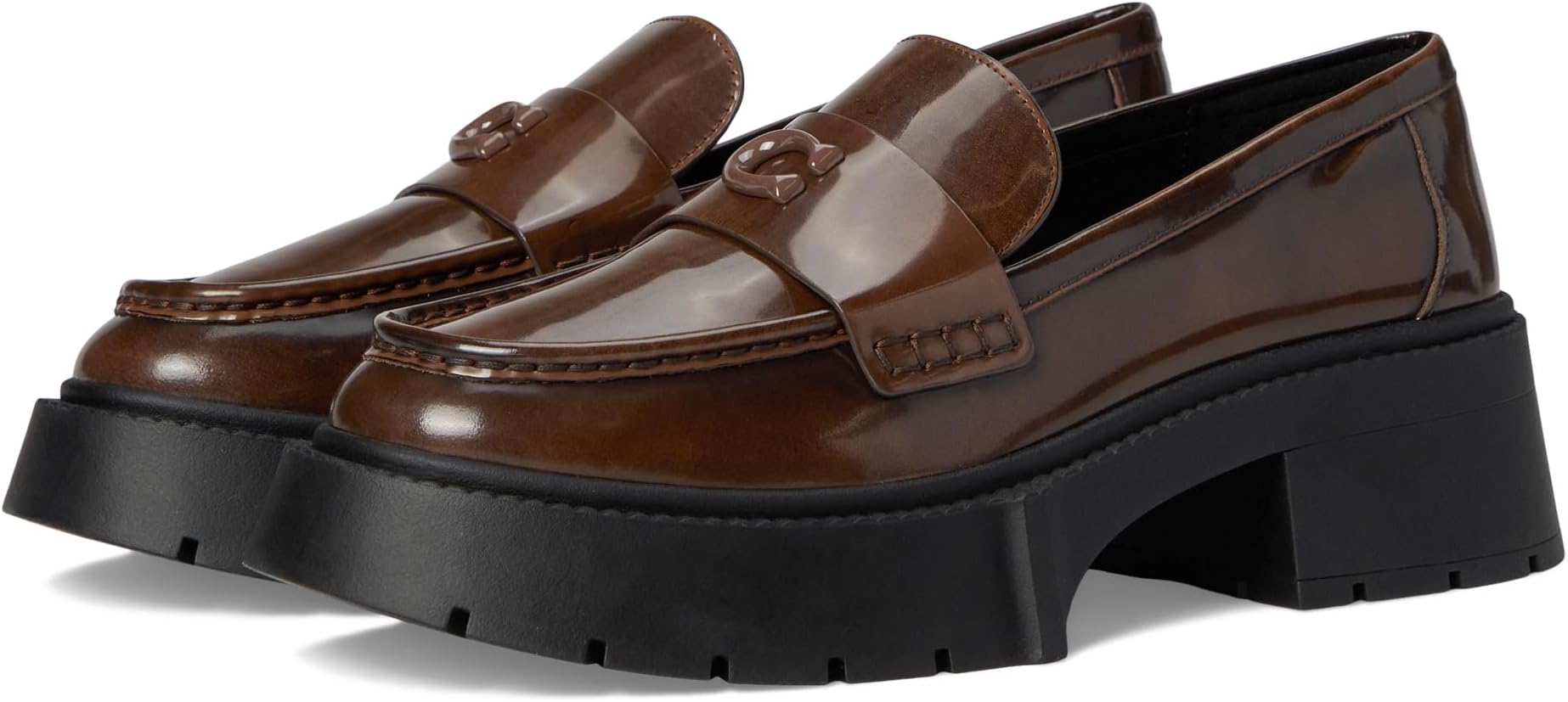 Лоферы COACH Leah Platform Loafer, цвет Saddle