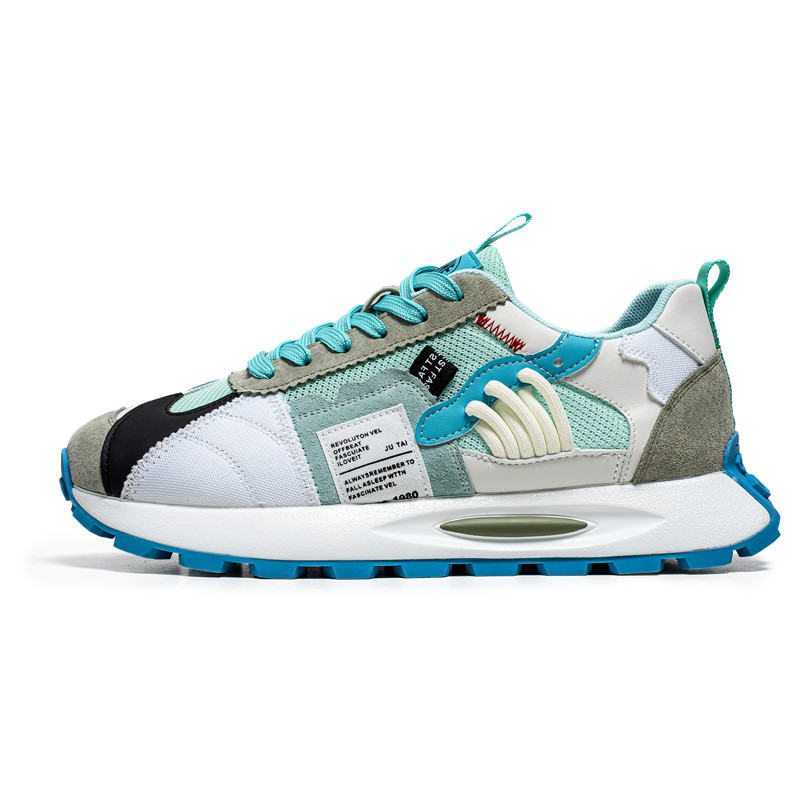 

Дышащие низкие массивные кроссовки men's BIDE·PAN, белый синий