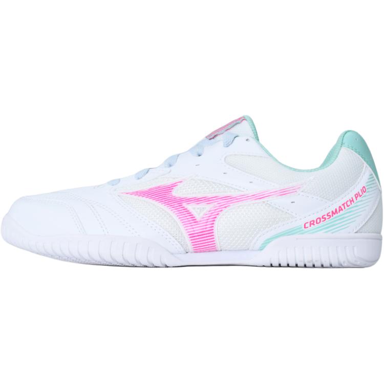 

Кроссовки Crossmatch Low top для настольного тенниса Unisex Mizuno, 81ga253102 белый/зеленый/розовый