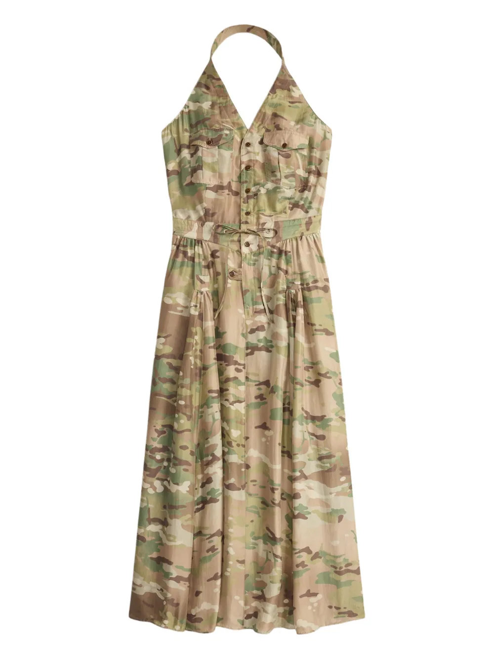 

Платье с завязками Ralph Lauren Rrl, зеленый