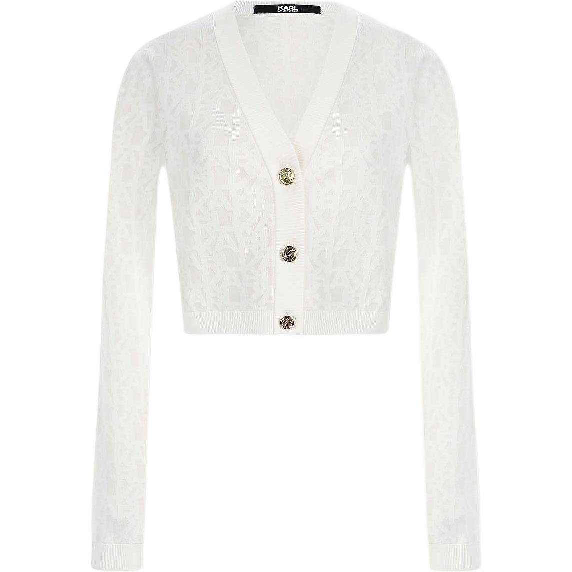 

KARL LAGERFELD / Karl Lagerfeld Jeans Карл Лагерфельд Вязаный свитер женский белый