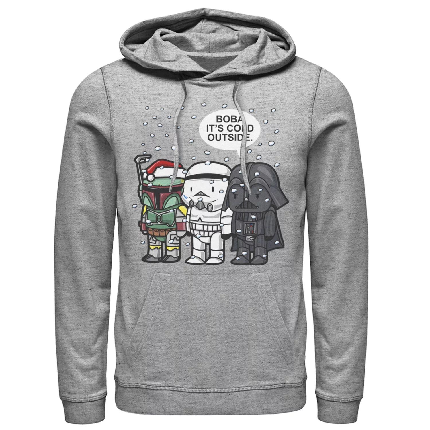 

Мужская толстовка с капюшоном Christmas Boba It's Cold Outdoor Star Wars