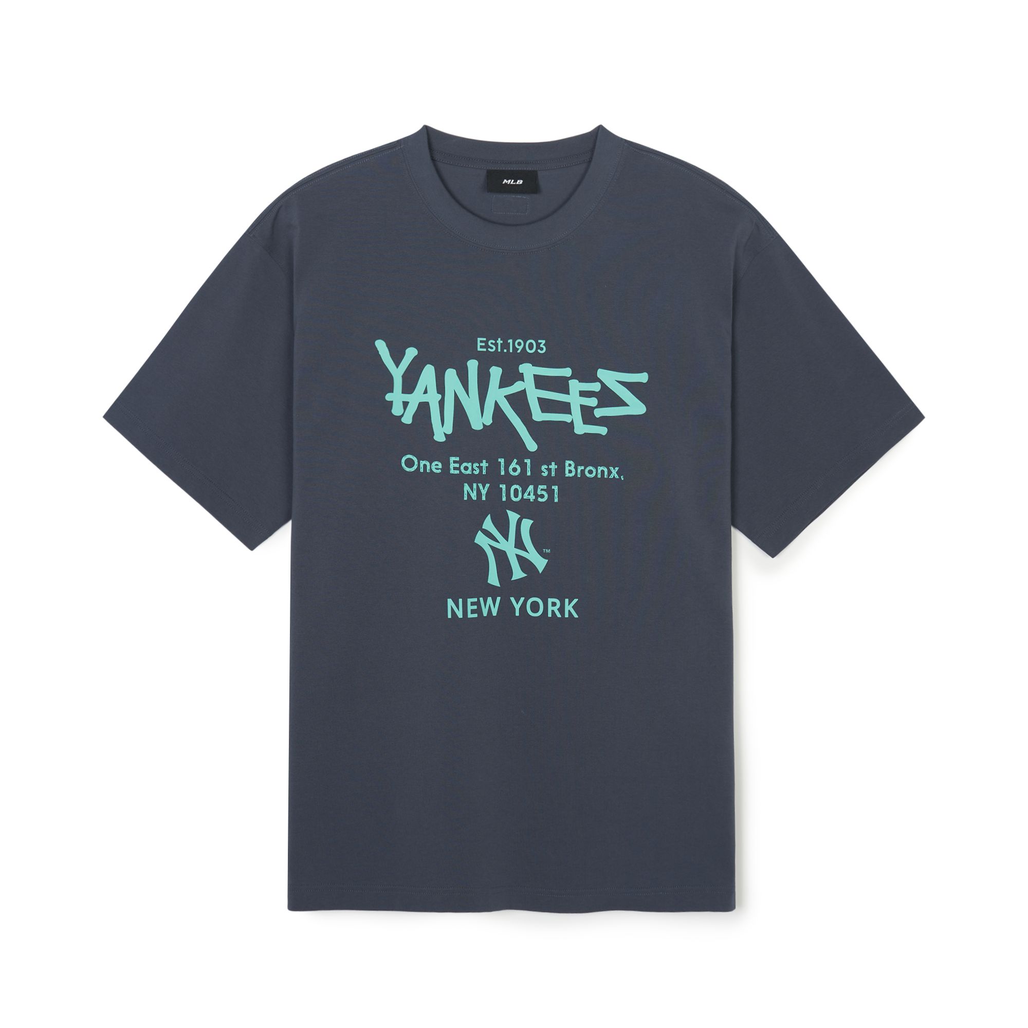 

Футболка New York Yankees унисекс серые MLB, серый