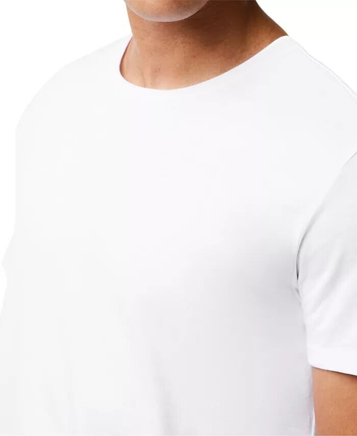 Майки Lacoste, мужские, комплект из трех штук, белый — фото 4