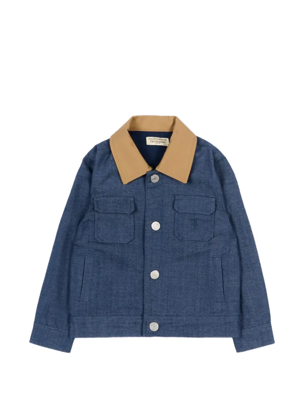 Куртка с воротником Trussardi Junior, синий