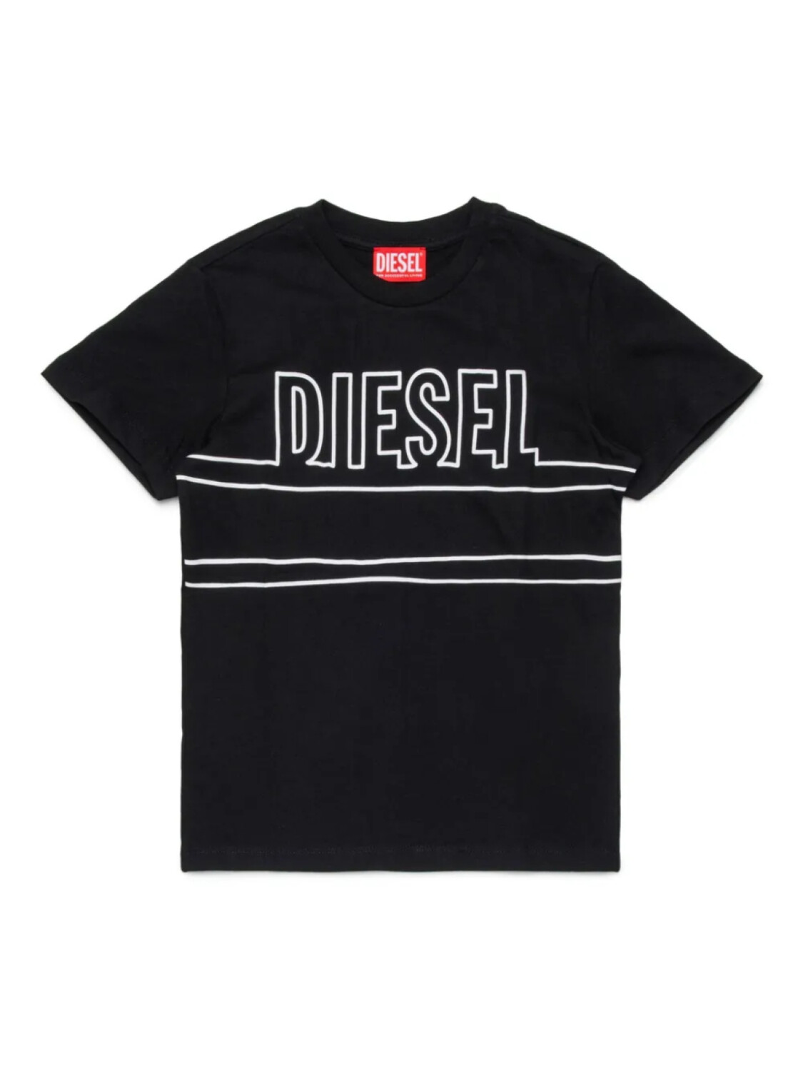 

Diesel Kids футболка с логотипом, черный