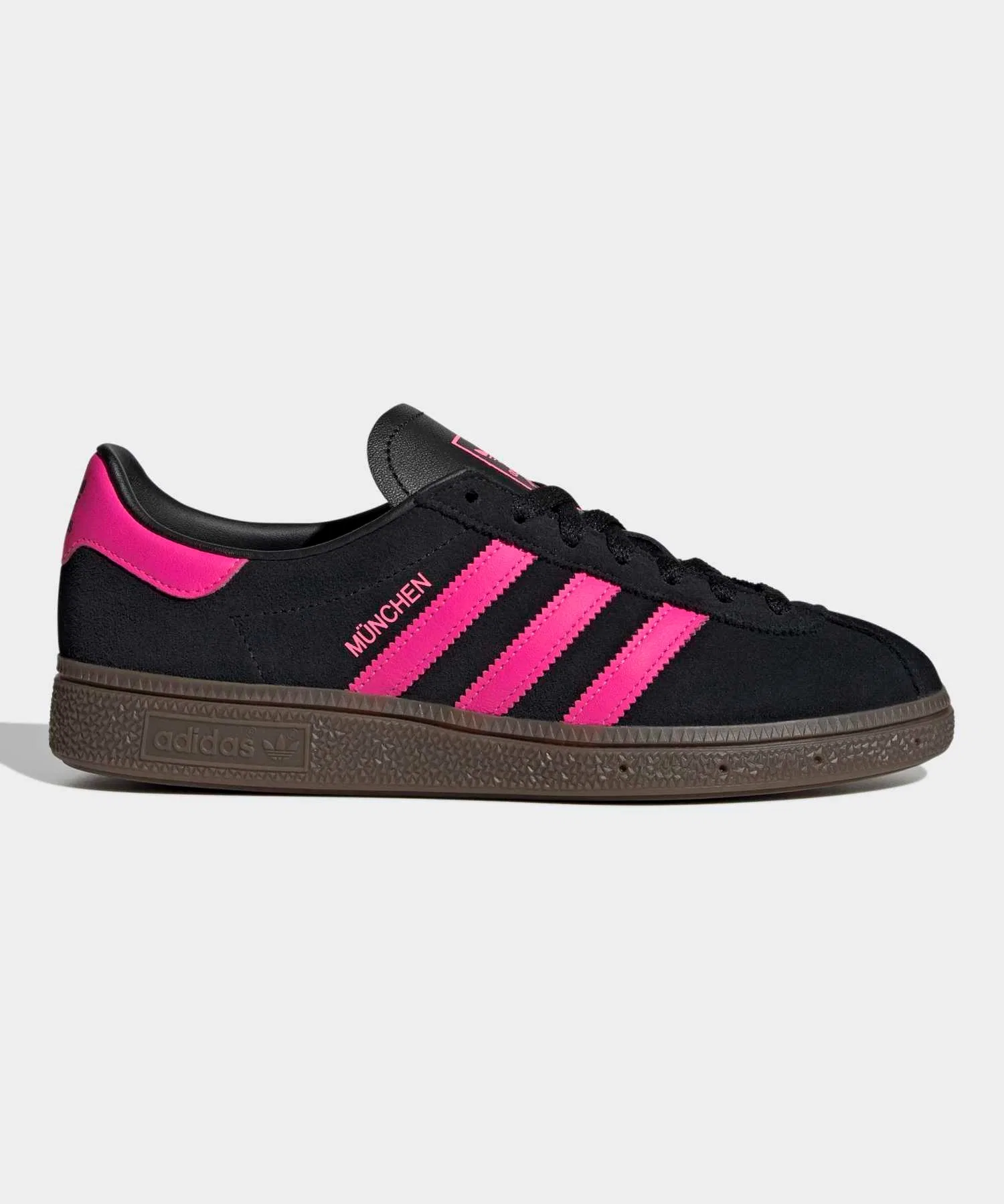 Унисекс кроссовки кожаные Adidas Originals Muenchen чёрные
