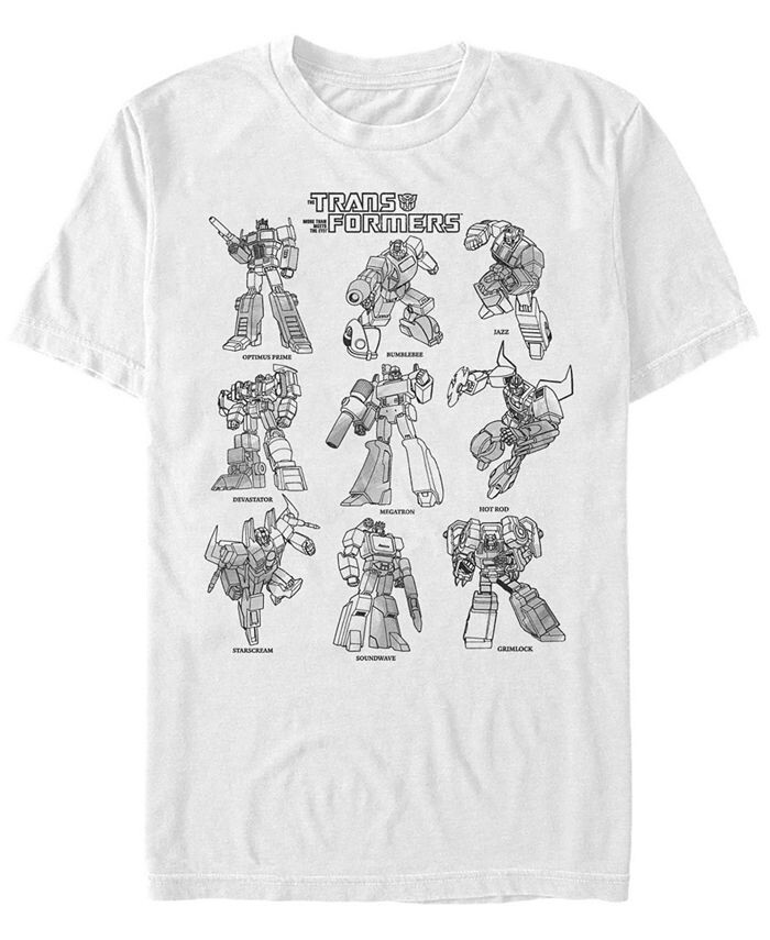 

Мужская футболка Transformers Textbook с коротким рукавом Fifth Sun, белый