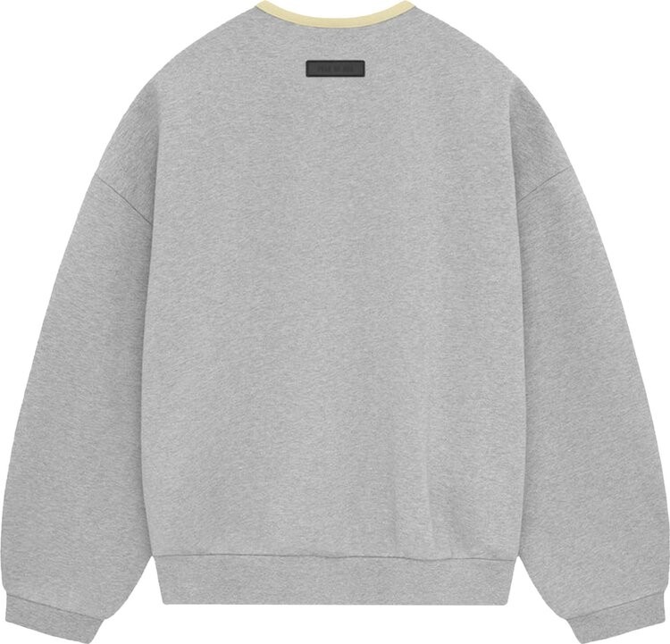 Толстовка Fear of God Essentials Crewneck 'Light Heather Grey', серый — фото 2