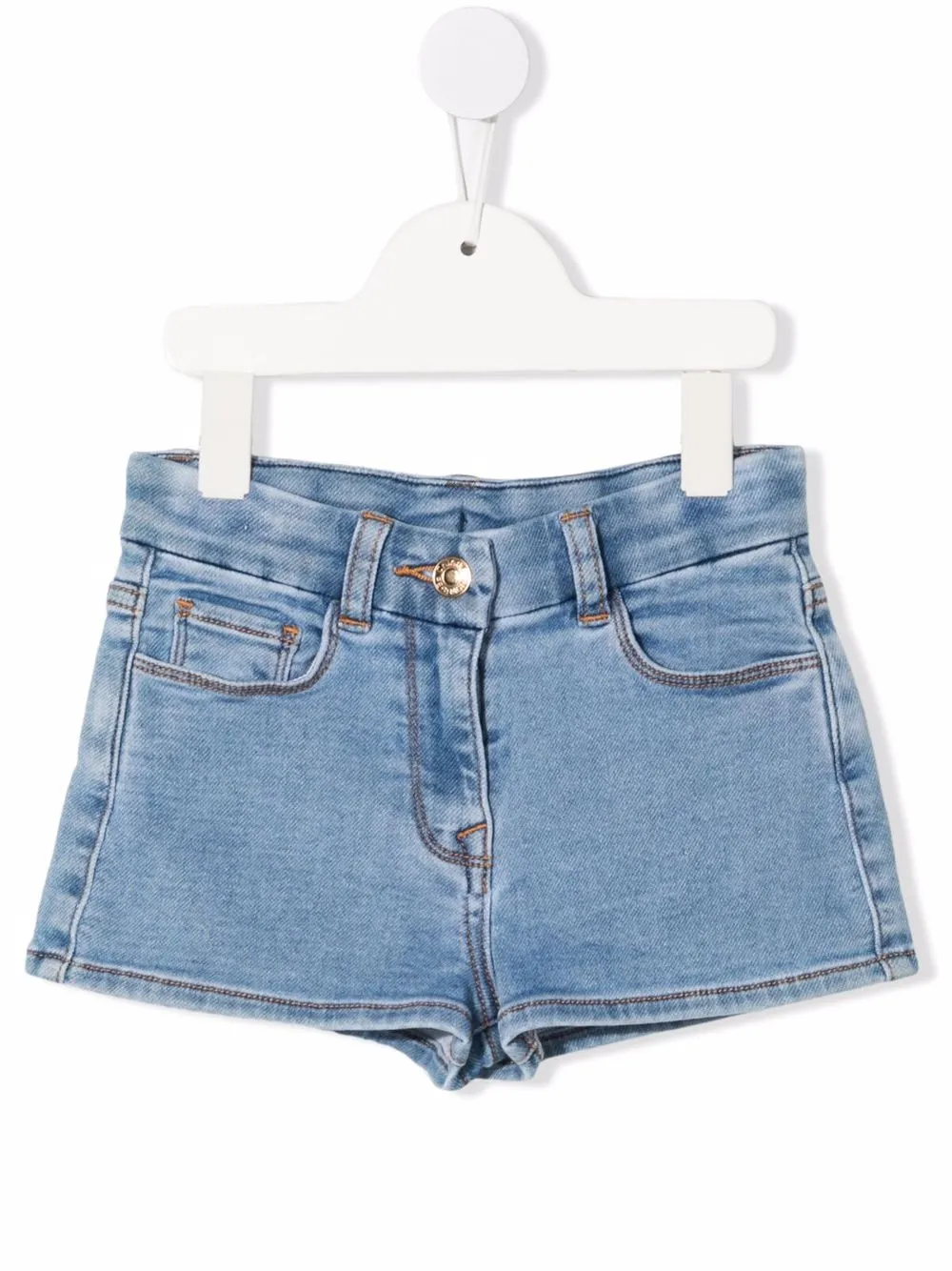 

Джинсовые шорты с нашивкой Chiara Ferragni Kids, синий