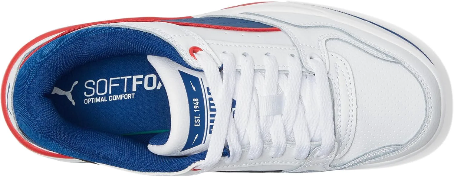 

Детские кроссовки PUMA для мальчиков Rebound Retro на шнуровке - серые, белый