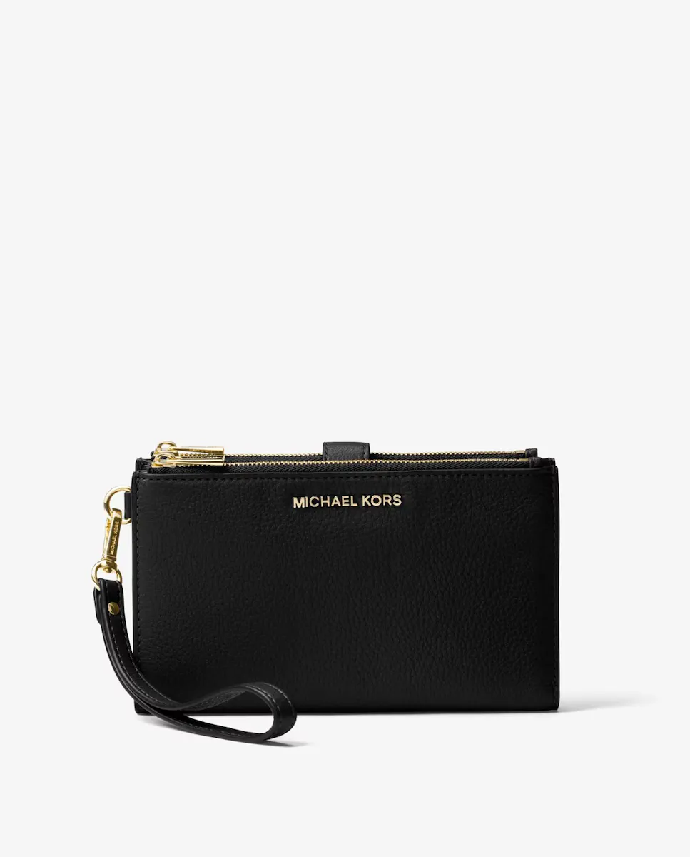 

Женский кошелек из зернистой кожи с запястьем Michael Michael Kors, черный