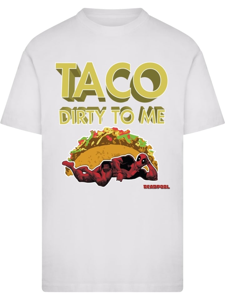 

Merchcode Футболка "Deadpool Taco Tee" белого цвета, Белый, Merchcode Футболка "Deadpool Taco Tee" белого цвета
