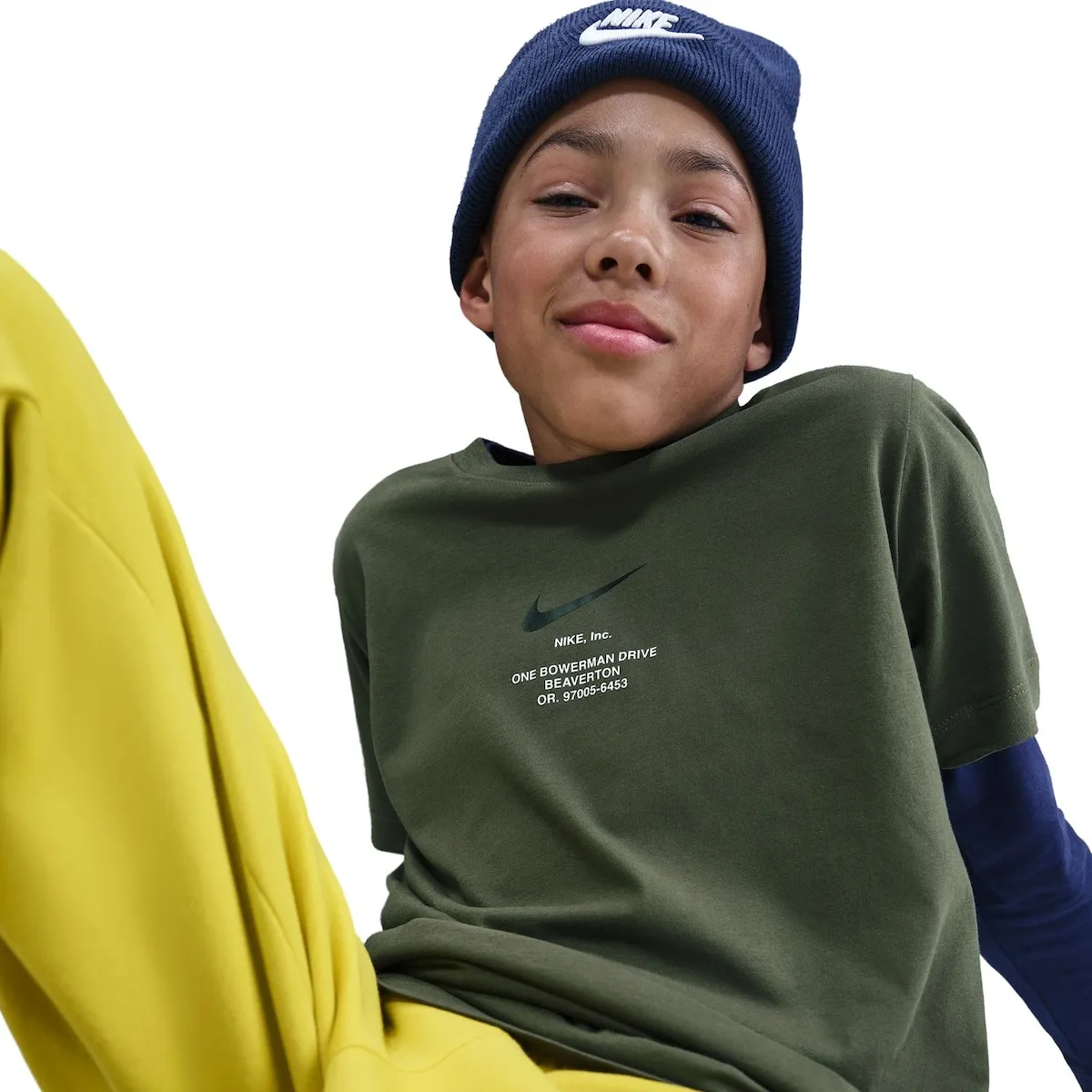 Футболка для детей Sportswear Athl Tee Reg Nike, зеленый — фото 4