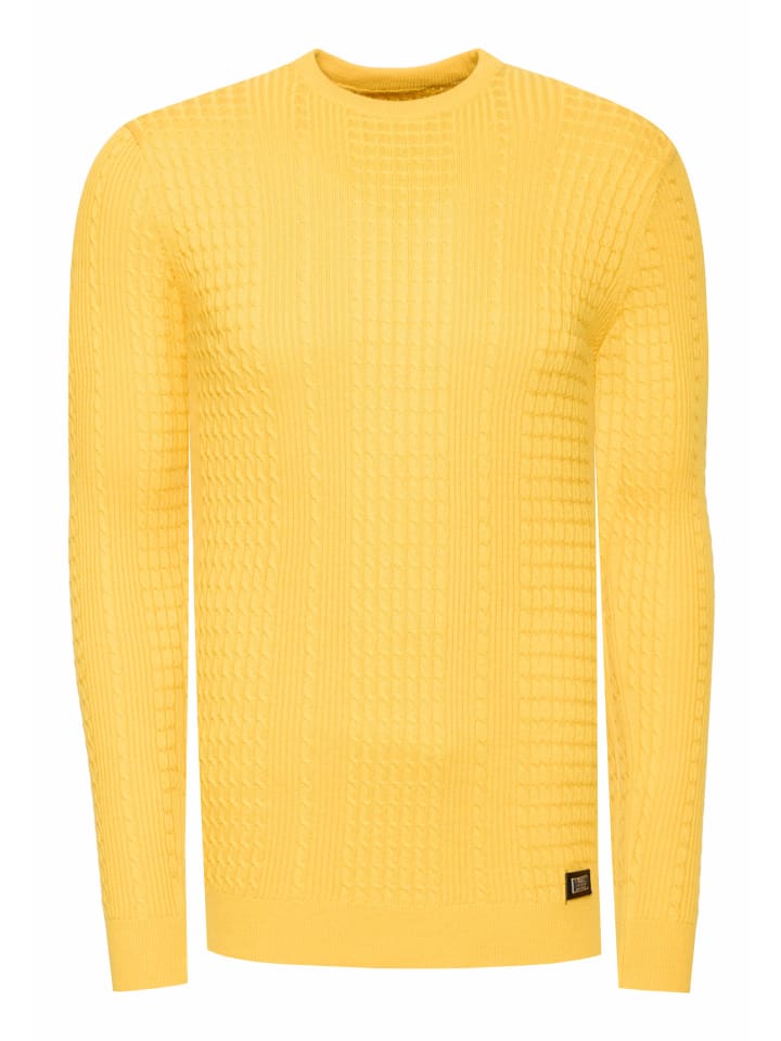 

Супероблегающий уличный свитер тонкой вязки желтого цвета Rusty Neal