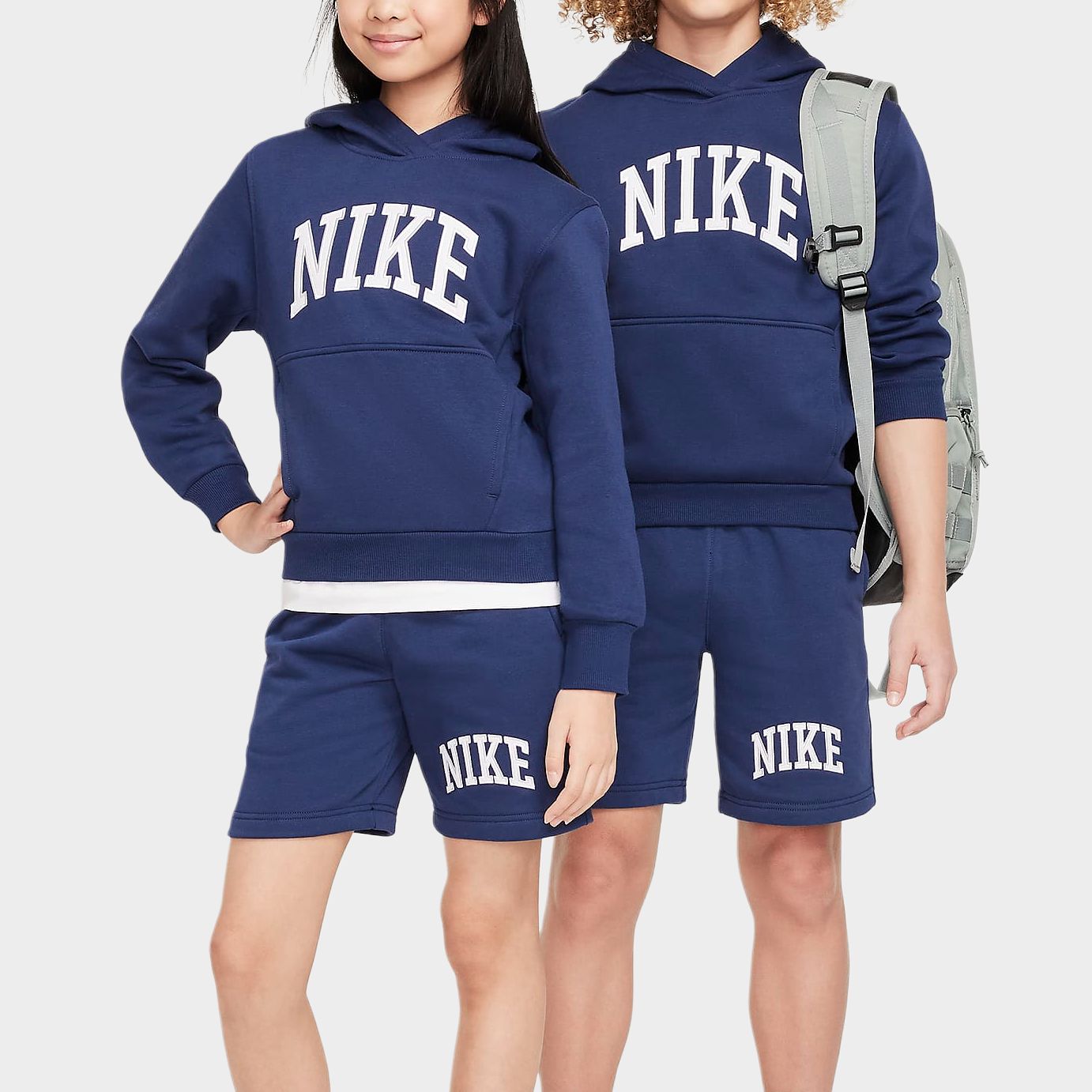 Свитшот Midnight Marine Blue/White для подростков Nike — фото 4