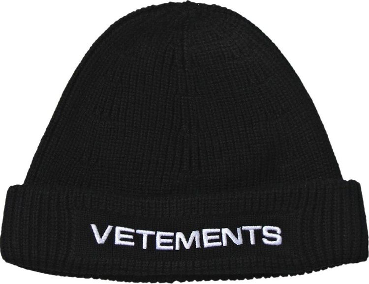 

Шапка Vetements Logo 'Black', черный