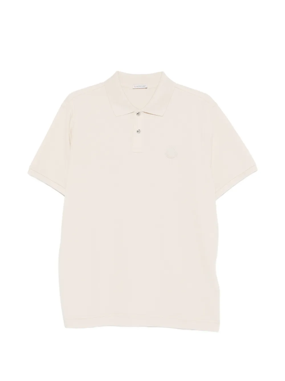 

Поло с логотипом Moncler, бежевый