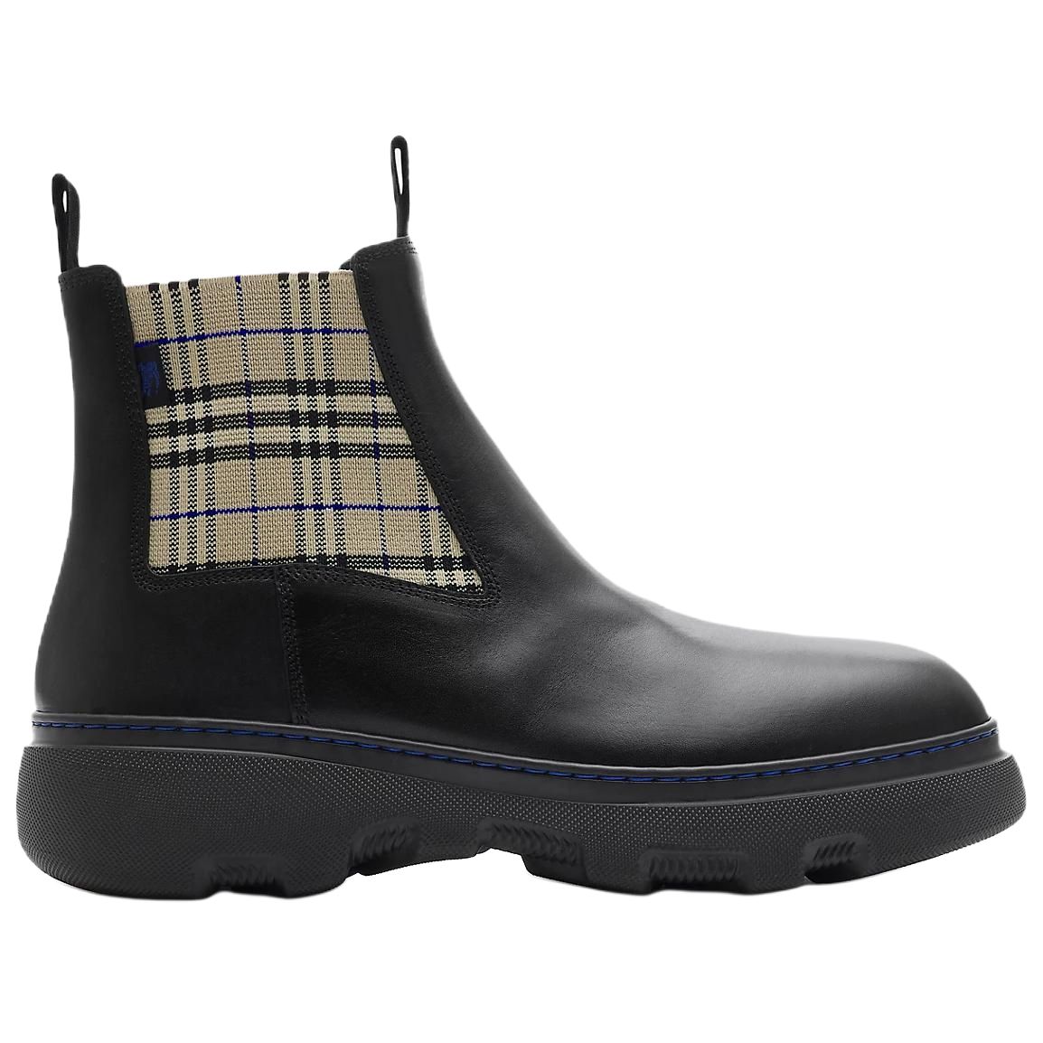 Burberry Криперы короткие челси ботинки мужские black — фото 4