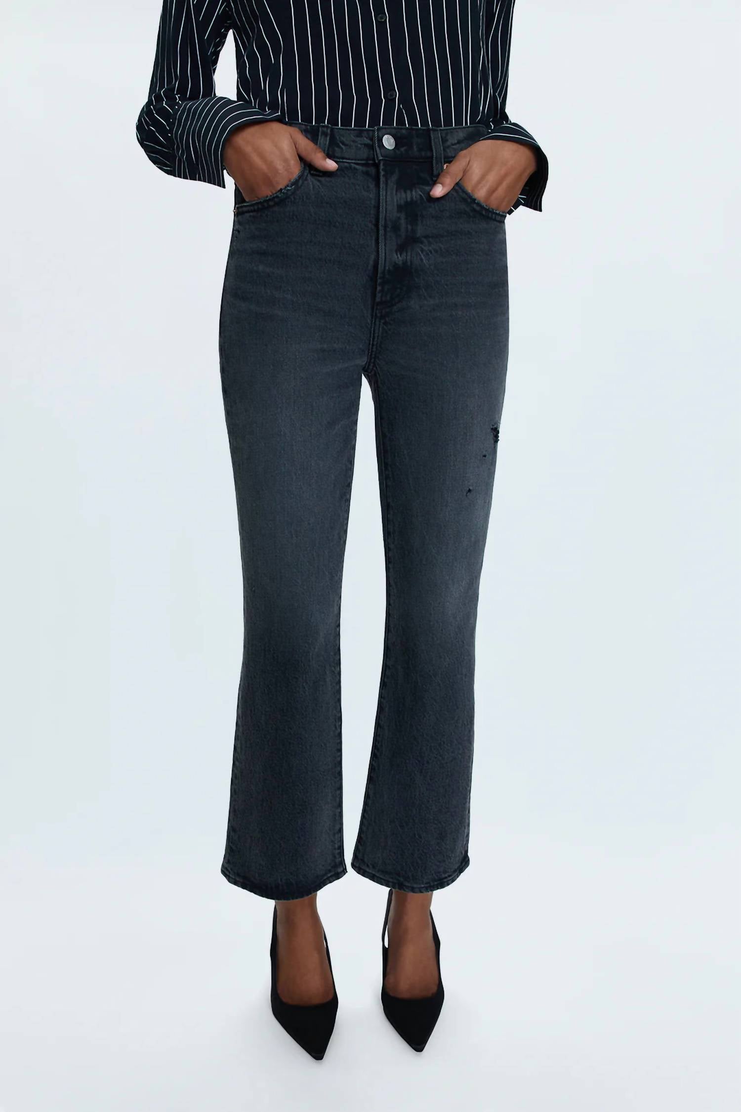 

Винтажные джинсы Ally с высокой талией и укороченными штанинами, модель After Hours Vintage PISTOLA, after hours vintage