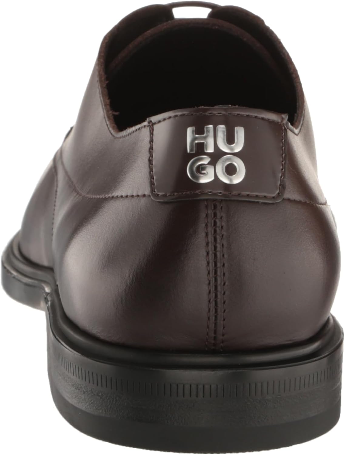 HUGO Мужские дерби Kerr из глянцевой кожи, Deep Brown — фото 3