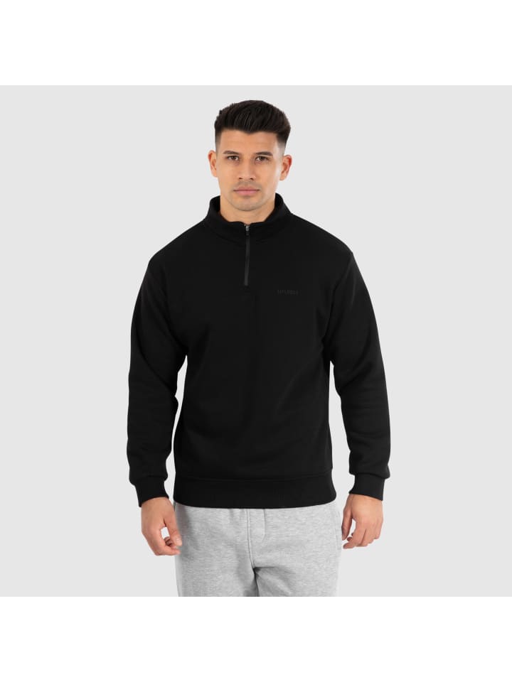 

Толстовка SMILODOX Half Zip Sweatshirt Emilio, черный