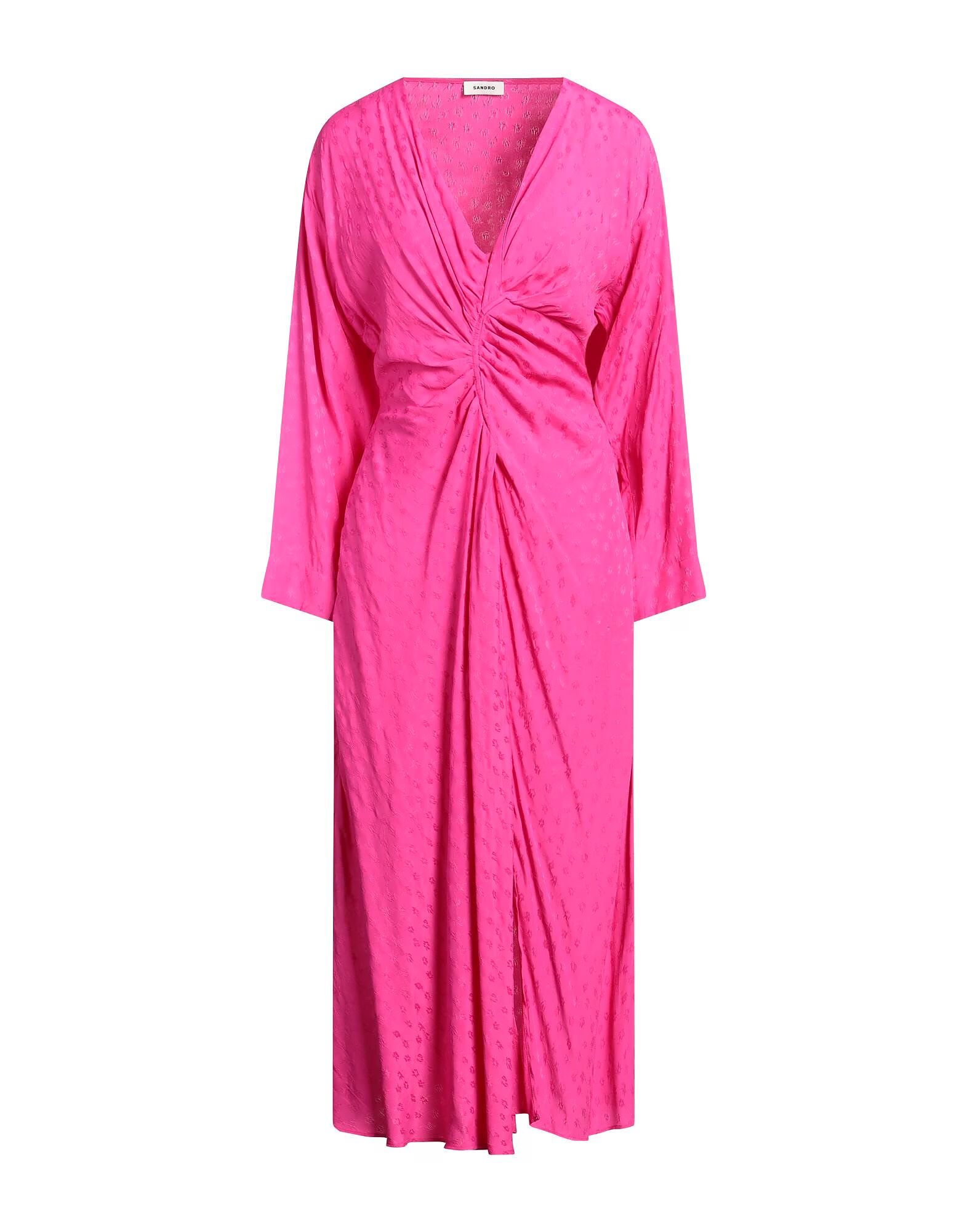 

Платье миди Sandro, фуксия