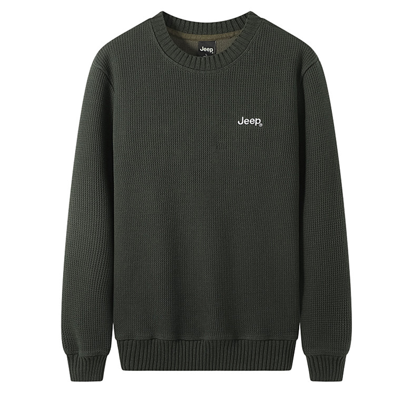 

Свитер Unisex Crew Neck Moderate Others Jeep, темно-army зеленый
