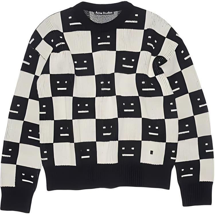 

Свитер унисекс черно-белый Acne Studios
