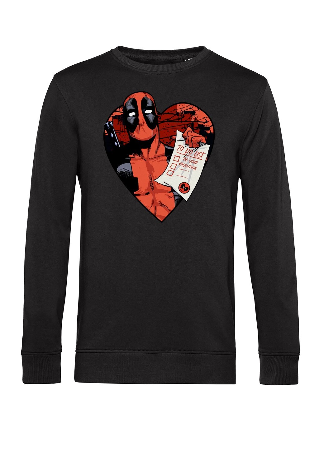 

Толстовка VALENTINE'S DAY DEADPOOL LIST Marvel, черный