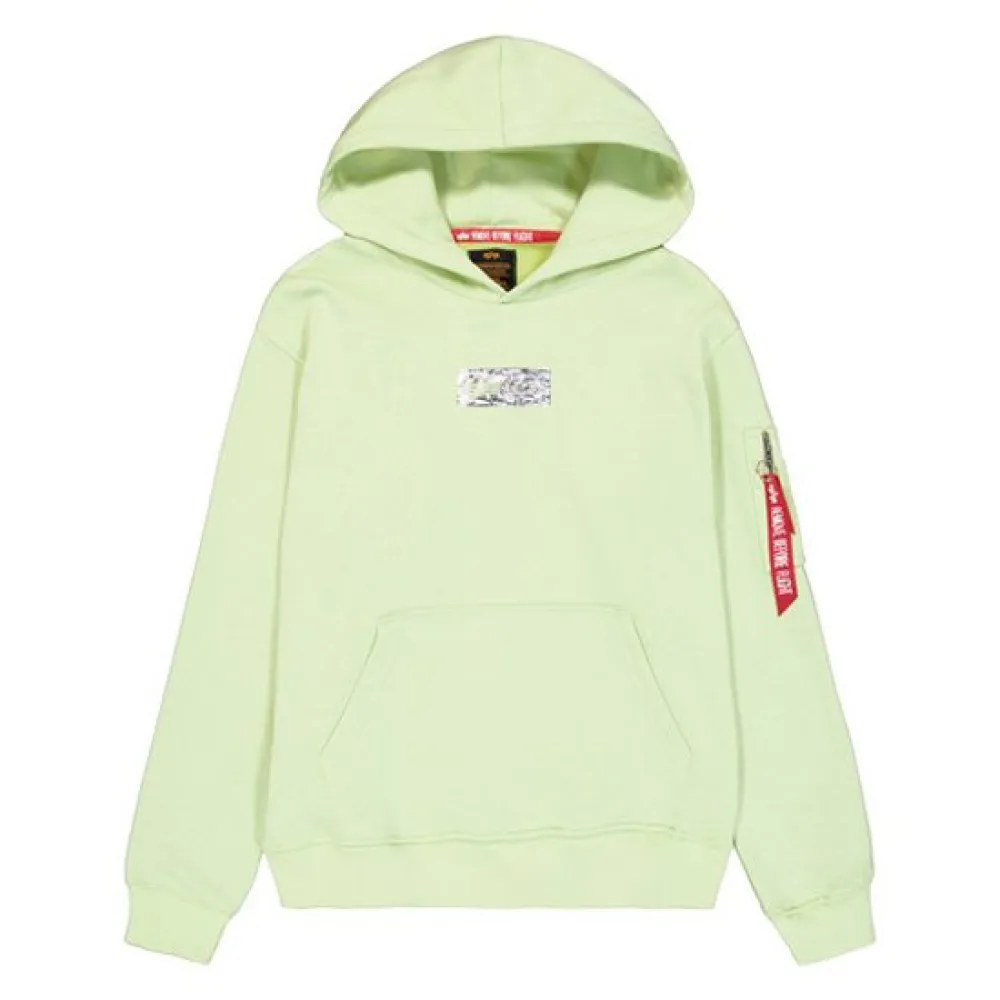 

Худи Alpha Industries Metal Plate, зеленый