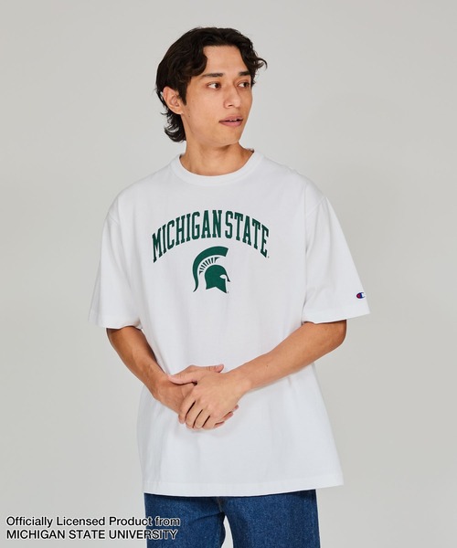 

Мужская футболка Champion с коротким рукавом, коллекция Ten Eleven, цвет белый/зеленый