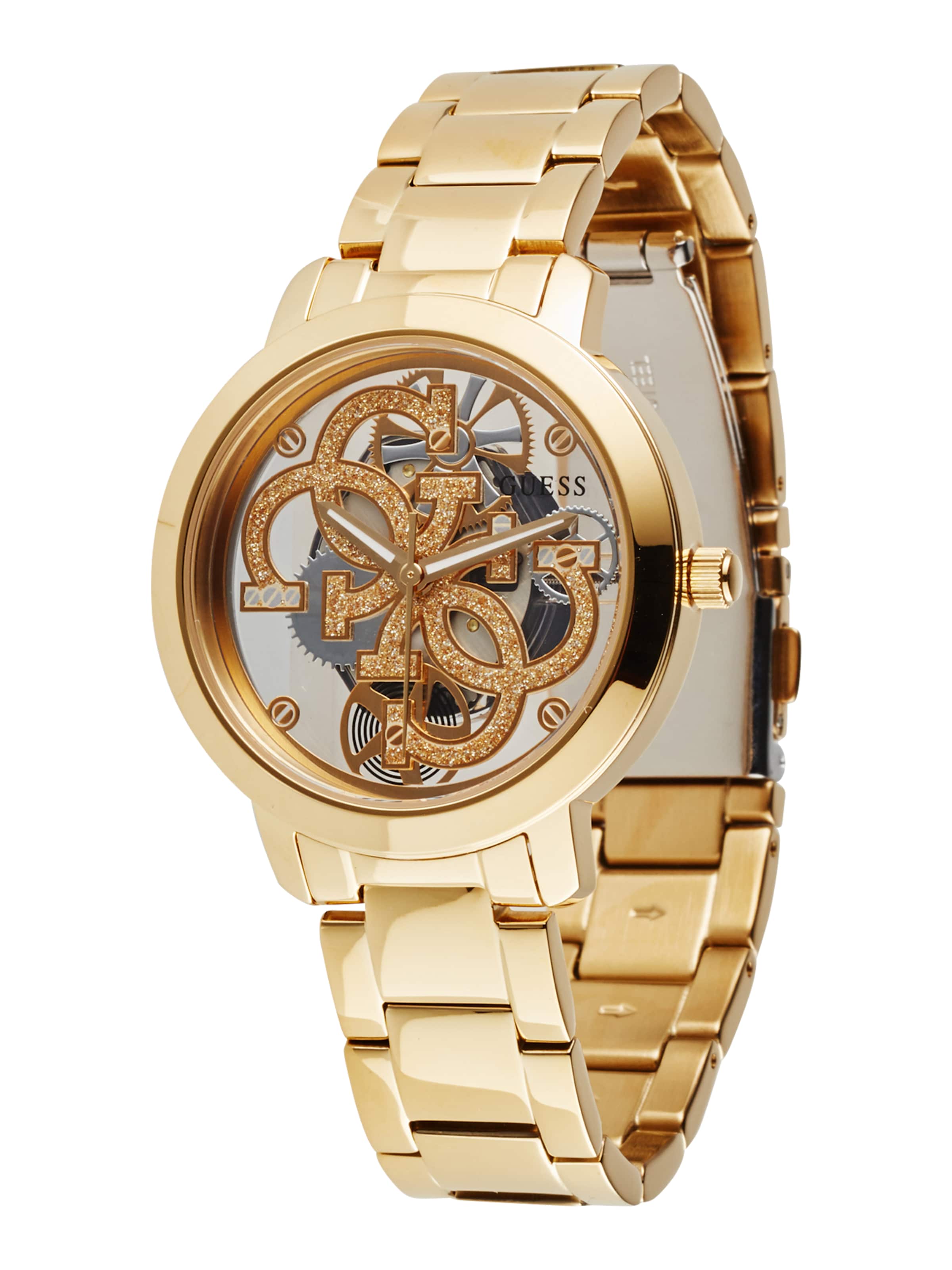 

GUESS Часы Analog 'Quattro Clear' в золотом цвете