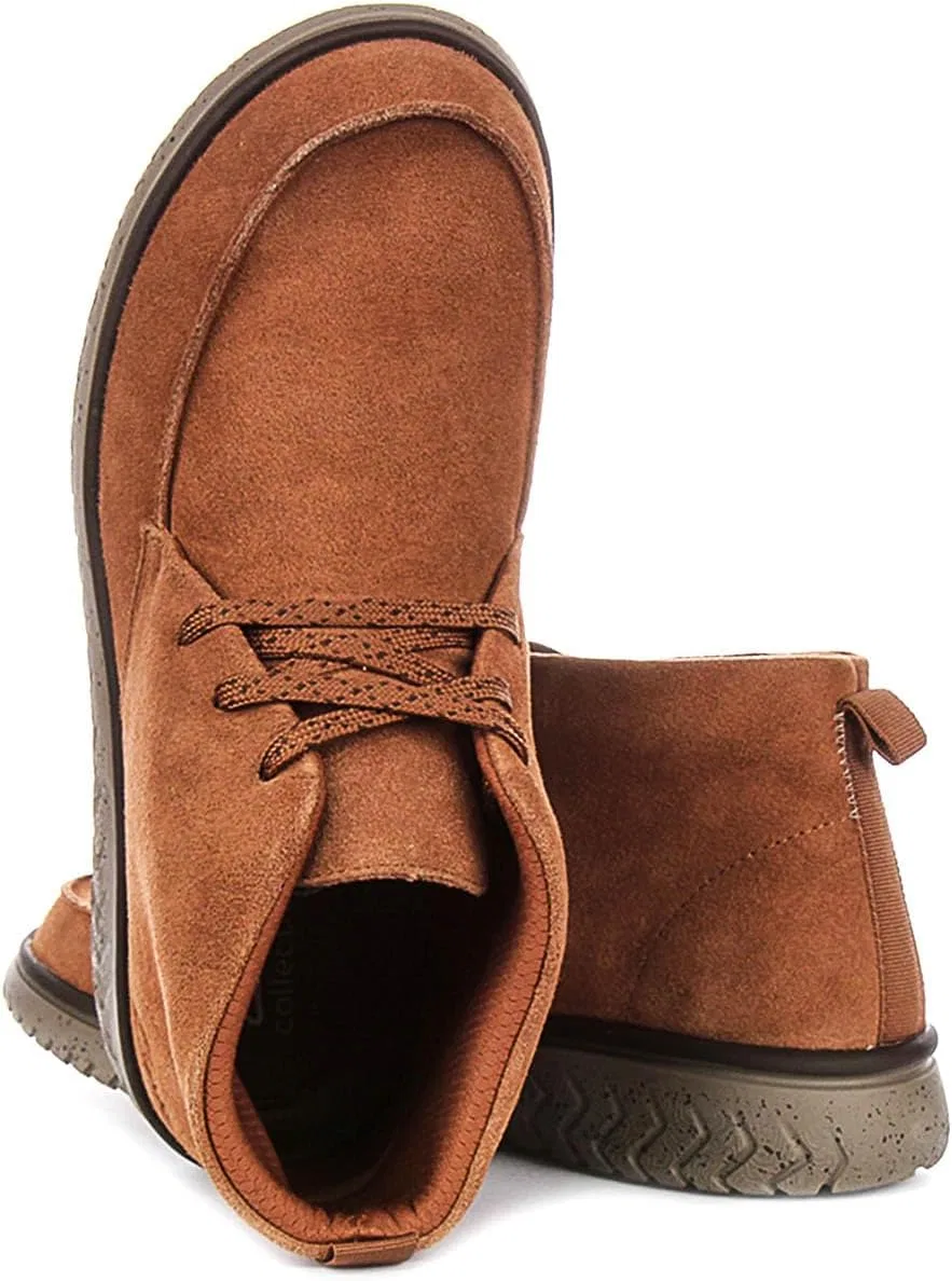 Мужские мокасины Relaxlite Chukka Clarks Premium, Brown Wlined Lea — фото 2