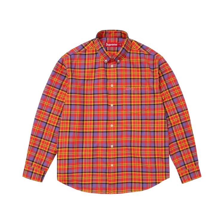 

Рубашка Supreme Plaid Flannel Shirt, Orange