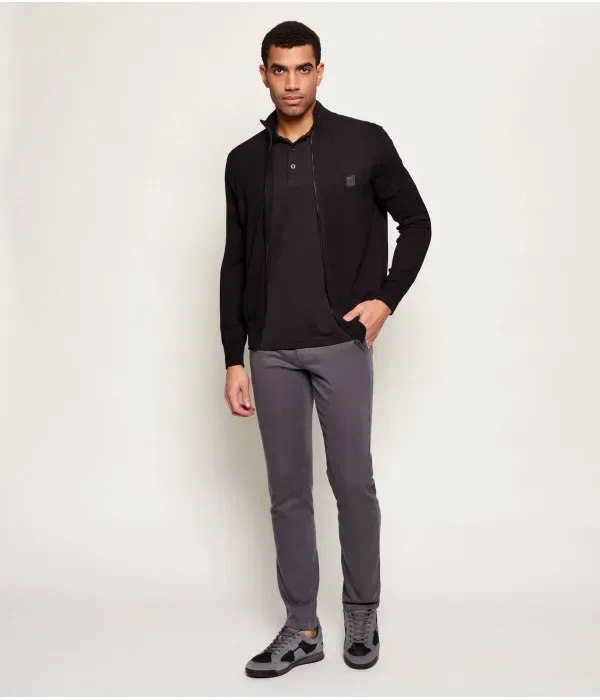 Брюки чинос slim fit Boss Orange, серый — фото 2
