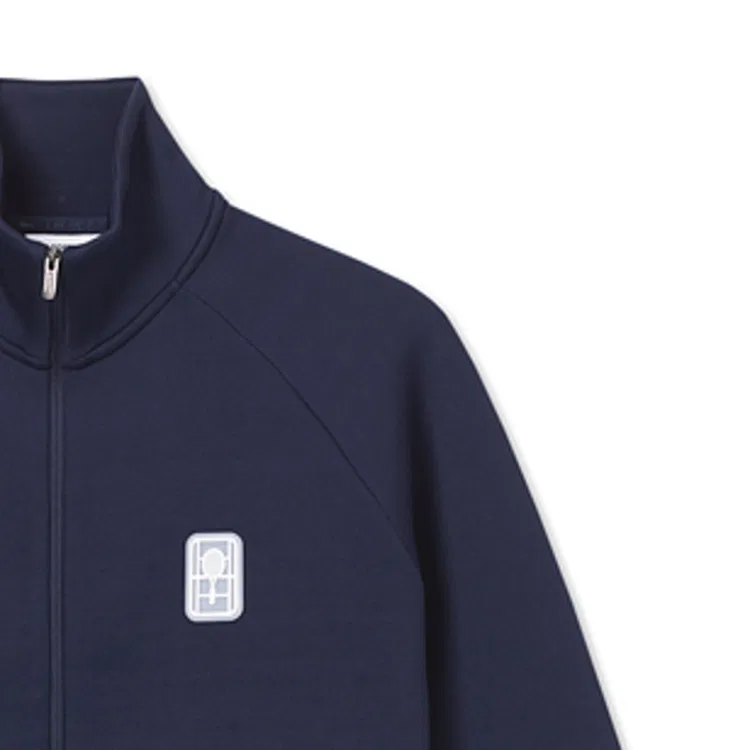 Свитшот LACOSTE Navy Blue, с воротником-стойкой, умеренный — фото 4