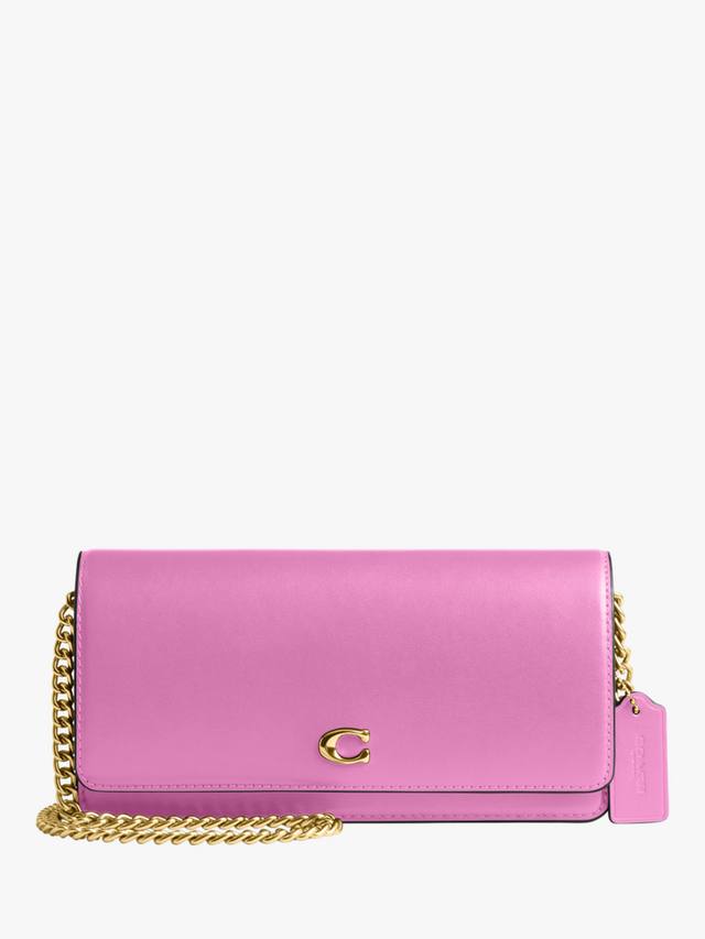 

Кошелек на цепочке Evie из натуральной кожи Coach, Fuschia