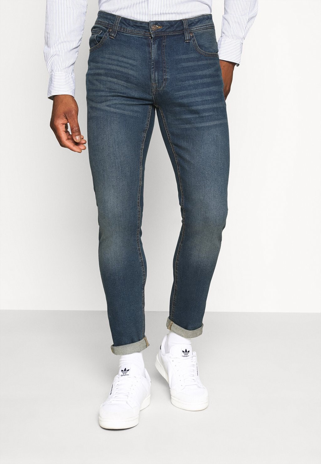 

Джинсы узкого кроя Denim Project, винтажный синий
