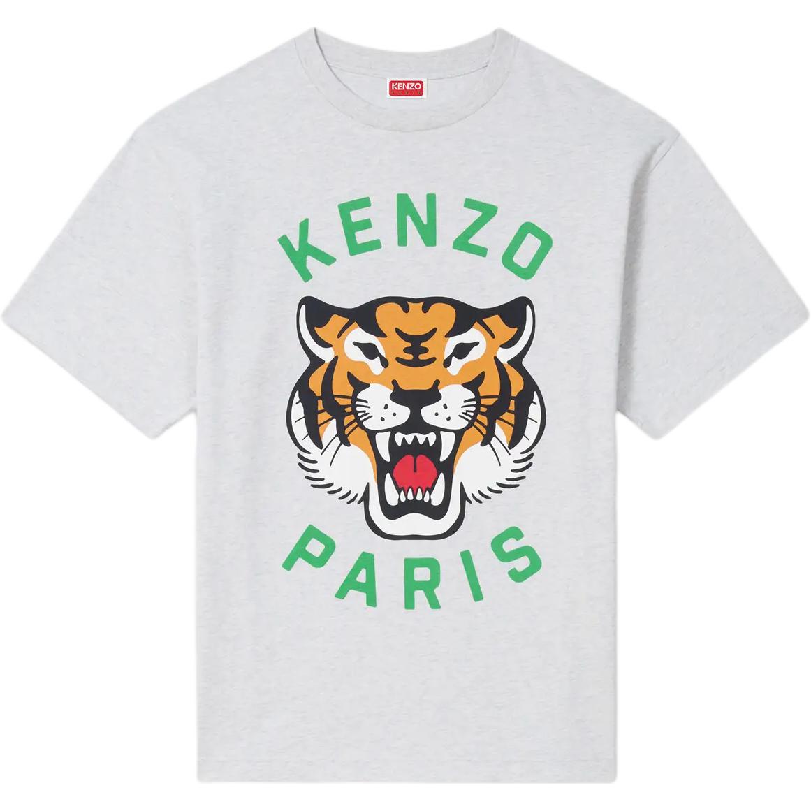 

Lucky Tiger Футболка оверсайз KENZO, светло-серый