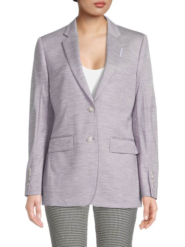 

Шерстяная куртка космического окраса Burberry, цвет Grey Melan